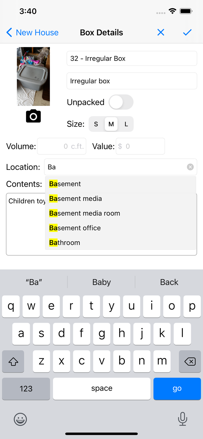 Moving Organizer Lite
