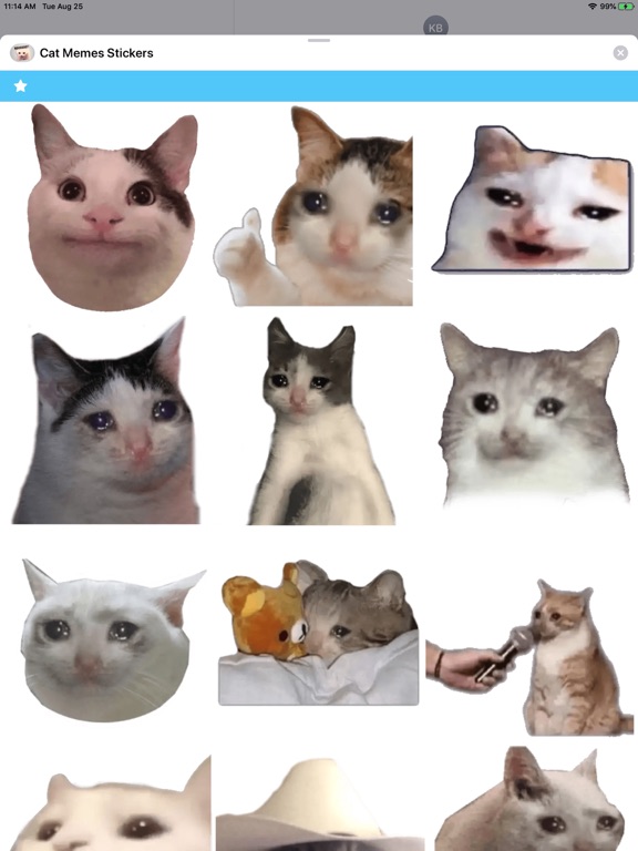 Screenshot #4 pour Cat Memes Stickers