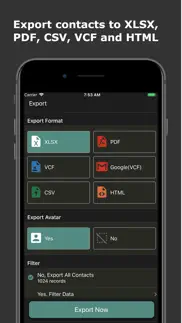 export contacts - easy backup iphone screenshot 1