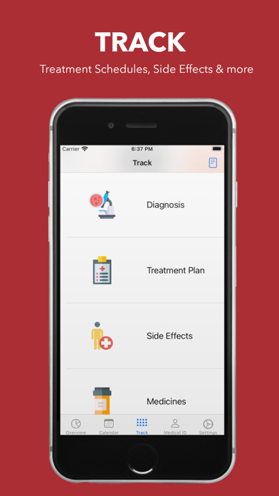 My Cancer Tracker Screenshot