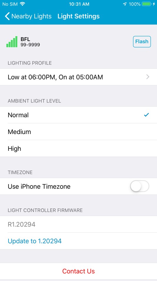 #2. Solar Light Control (iOS) 由: First Light Technologies
