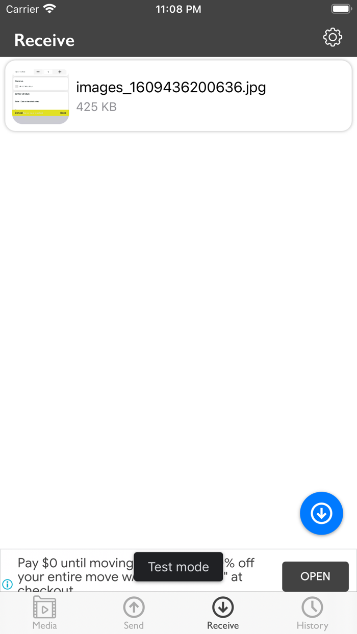 Media Player with File Sharing