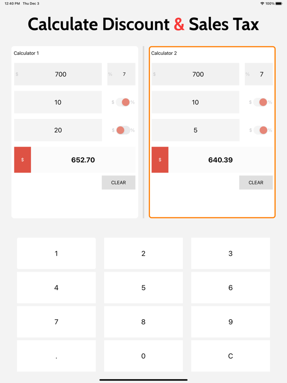 Screenshot #4 pour Calculate Discount & Sales Tax