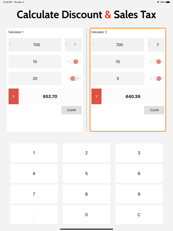 Calculate Discount & Sales Taxのおすすめ画像1