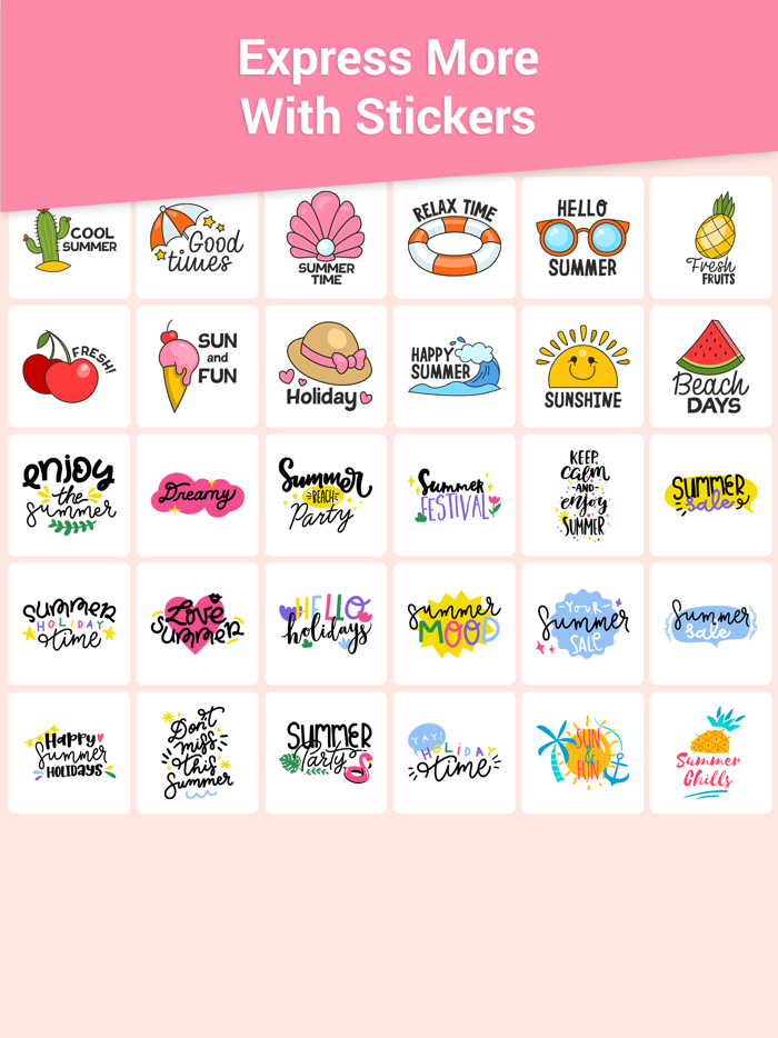 Beach Holiday Stickers Pack