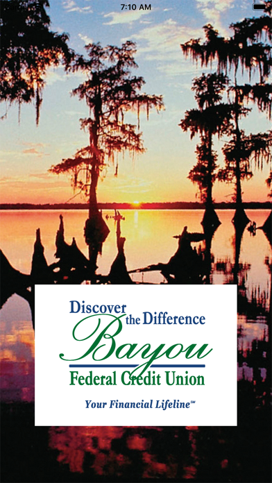 Bayou Federal Credit Union Screenshot