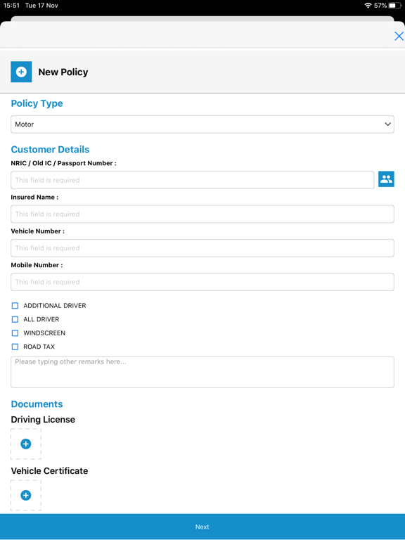 App screenshot