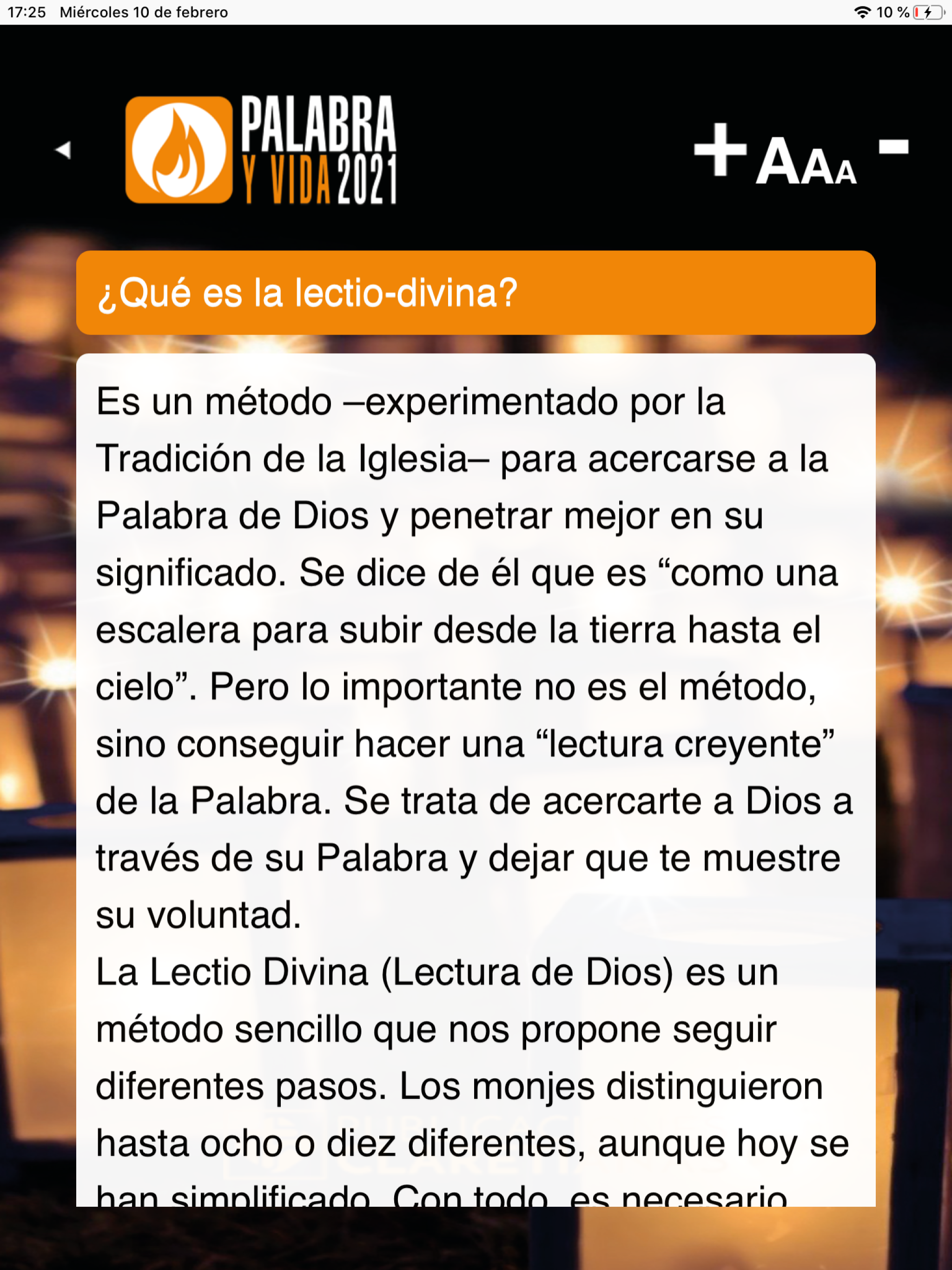 Palabra y Vida 2026