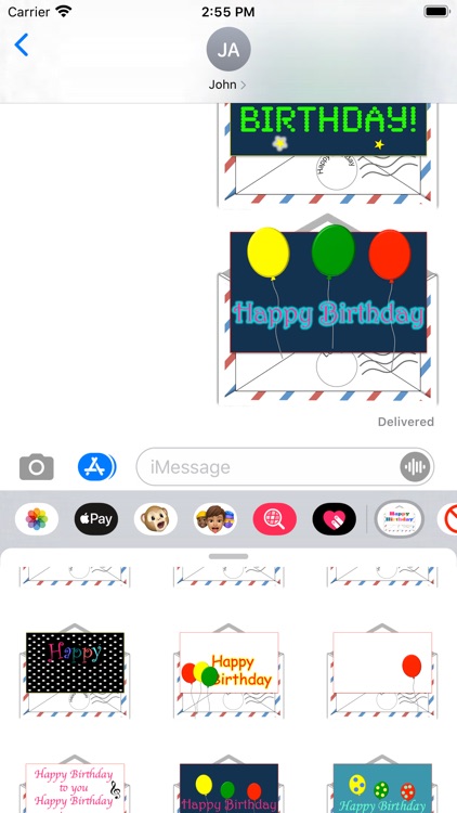 Birthday Letters Stickers screenshot-3