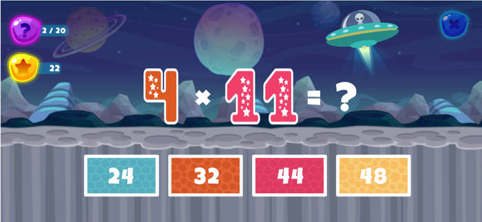 Fun Space Math Multiplication