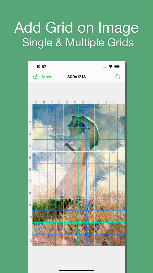 #1. Grid # - Add grid on image (iOS) 由: 金鹏 王