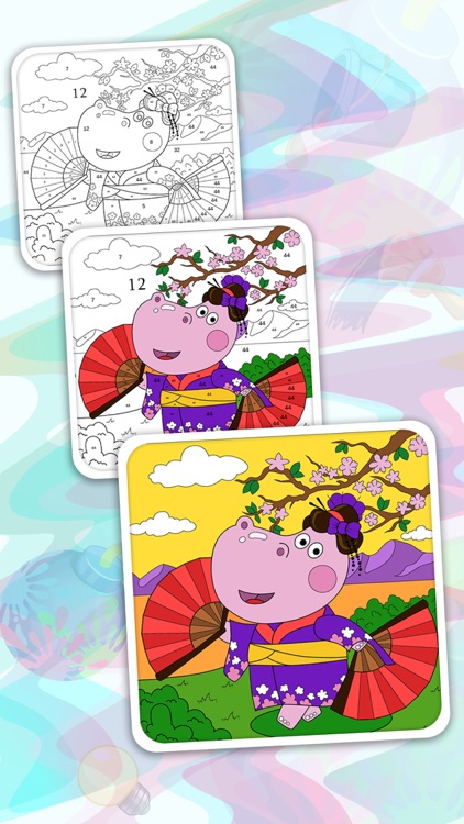 Color by Number with Hippo screenshot-5