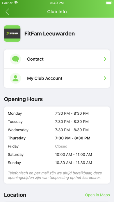 FitFam Leeuwarden Screenshot