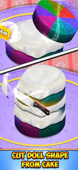 Game screenshot Rainbow Doll Cake Maker apk