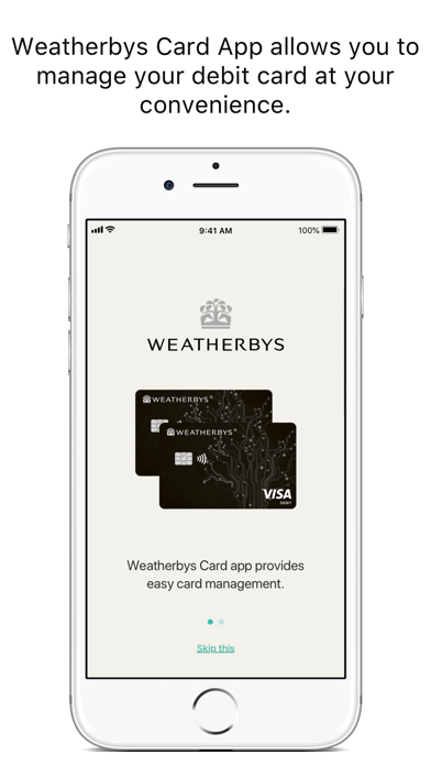 Weatherbys Card Screenshot