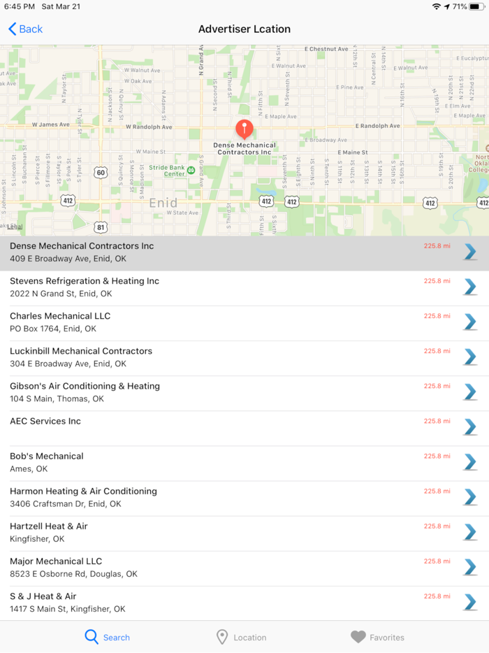 Durum Triangle Yellow Pages