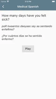 spanish medical phrases iphone screenshot 3