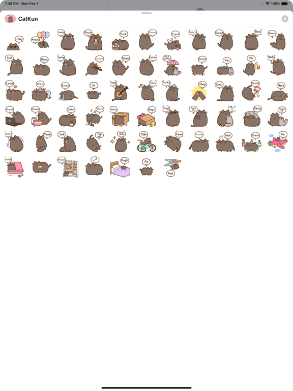 Screenshot #6 pour Cat Kun Stickers for iMessage