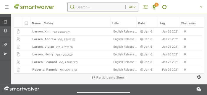 Smartwaiver Waiver Console