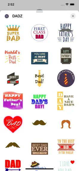 Game screenshot DADZ Father's Day Sticker Pack apk