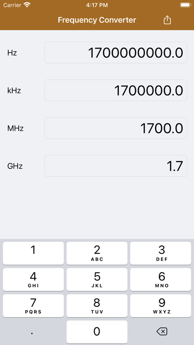 Screenshot #1 pour Frequency Converter