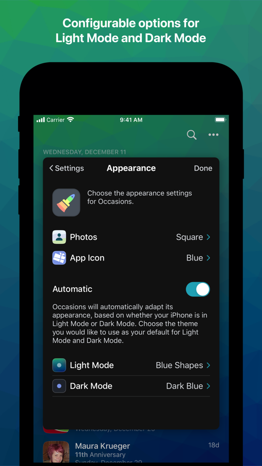 #5. Occasions 3 - Reminders (iOS) Podle: Hand Carved Code, LLC