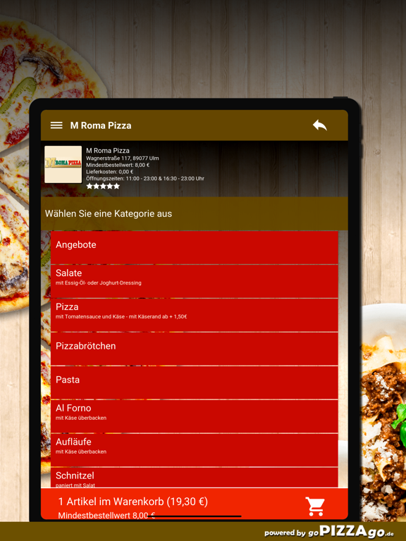M Roma Pizza Ulm screenshot 8