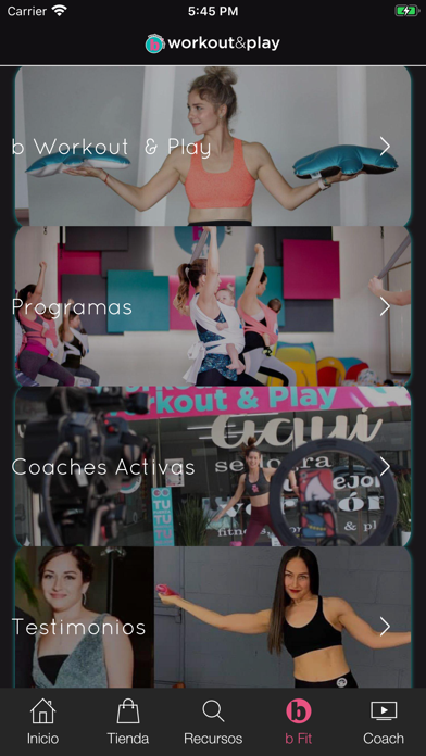 bFit Workout & Play Screenshot
