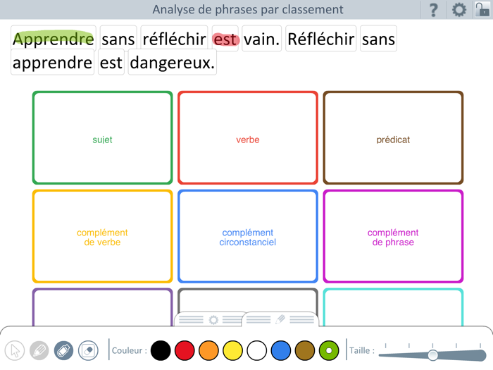 École  Analyse grammaticale 2