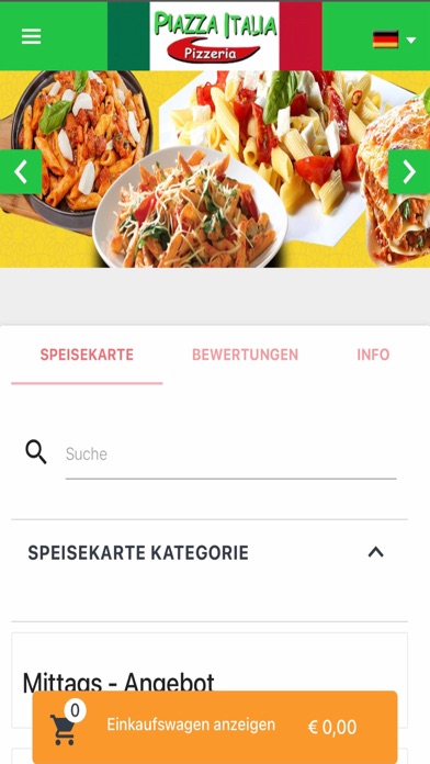 Piazza Italia Pizzeria Screenshot
