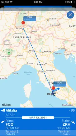 Zurich Airport (ZRH) + radar iPhone image 2