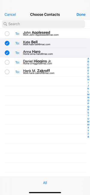 ‎Group Text and Email Screenshot