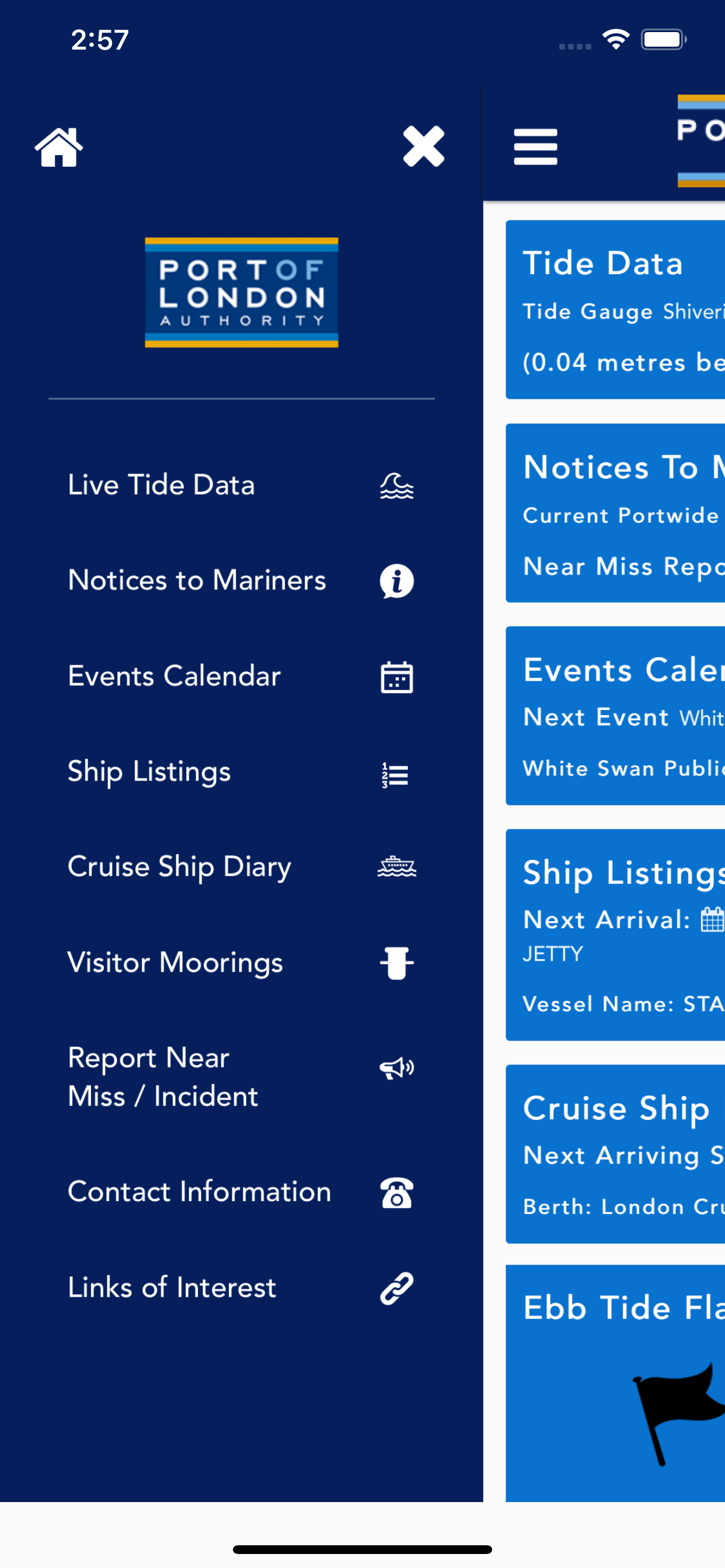 PLA Tidal Thames App