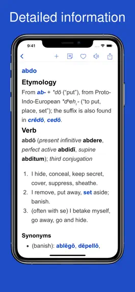 Game screenshot Dictionary of Latin Language apk