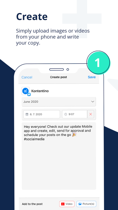 Kontentino - Social Media tool Screenshot