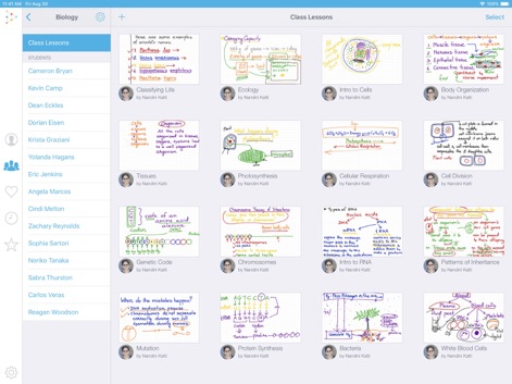 Educreations Whiteboard - educreations-whiteboard-biology-lessons-dashboard