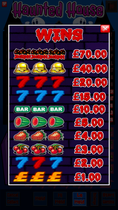 Haunted House Fruit Machine Screenshot