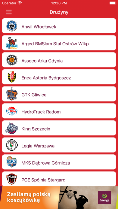 Energa Basket Liga Screenshot