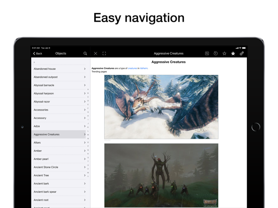Pocket Wiki for Valheim iPad screenshot 5 - Reference app