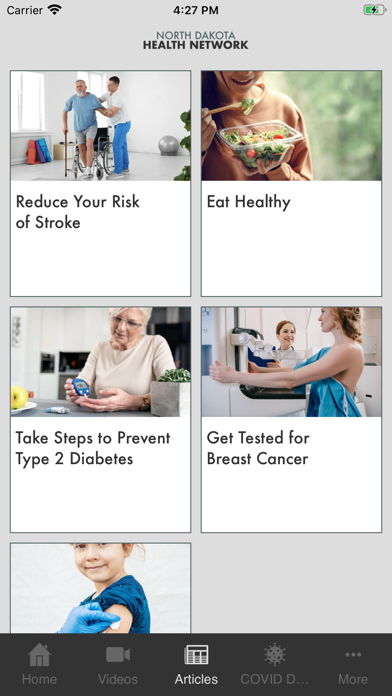 North Dakota Health Network Screenshot