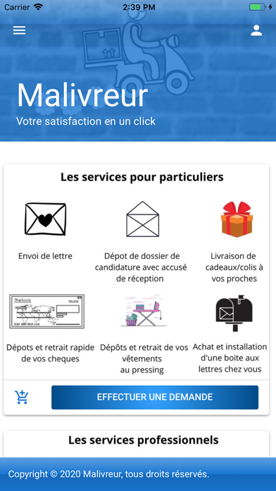 Screenshot #1 pour Malivreur