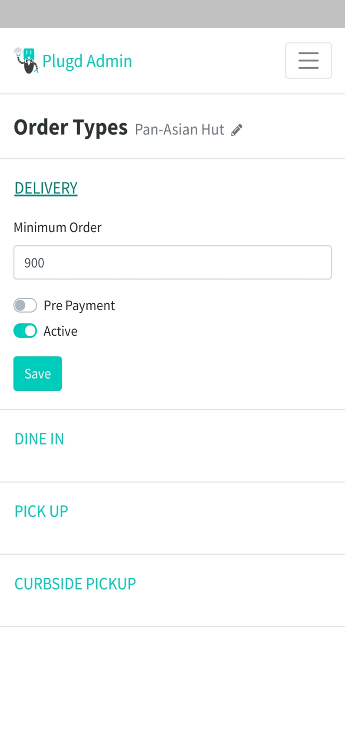 Plugd Restaurant Staff App