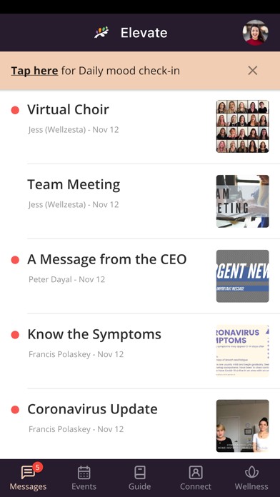Wellzesta Elevate Screenshot