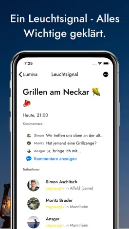 Game screenshot Lumina - Freunde treffen apk