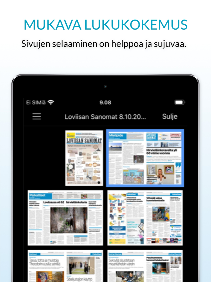Loviisan Sanomat päivän lehti