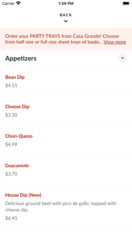 Casa Grande Mexican To Go