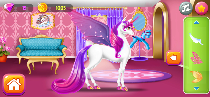 Queen fairy unicorn dress up