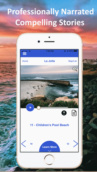 La Jolla San Diego Tour Guide Screenshot