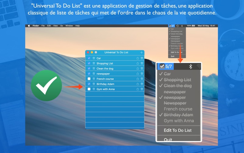 Screenshot #2 pour Universal To Do List