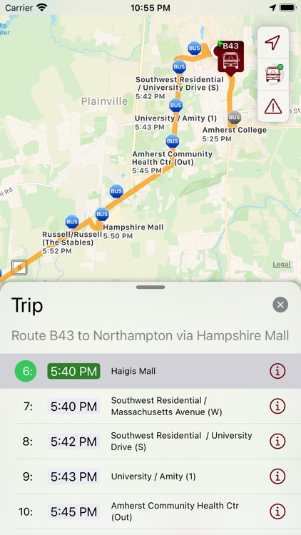 UMass BusTrack screenshot-3